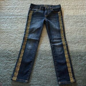 Lucky Brand High Quality Embroidered Jeans Size 6. Perfect Condition!!